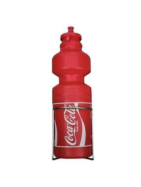 Coca Cola Water Bottle Tour de France 80s Vintage Red & White Vintage never used